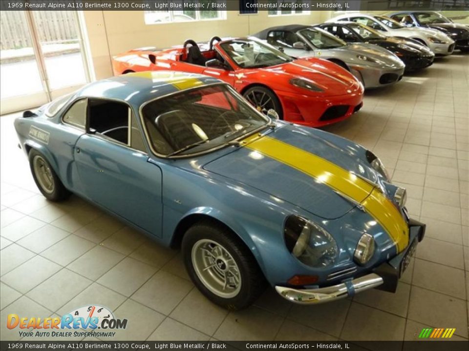 Light Blue Metallic 1969 Renault Alpine A110 Berlinette 1300 Coupe Photo #6