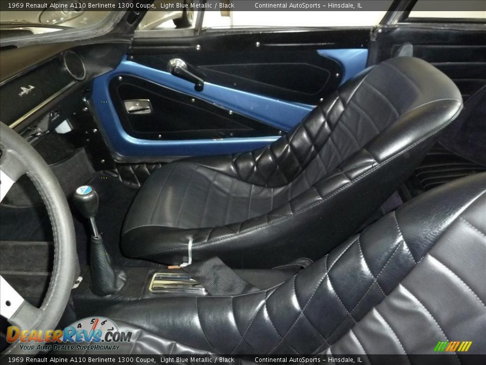 Black Interior - 1969 Renault Alpine A110 Berlinette 1300 Coupe Photo #17
