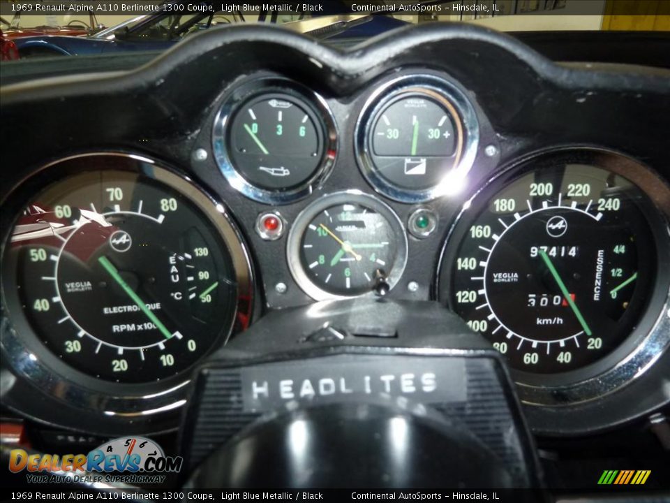 1969 Renault Alpine A110 Berlinette 1300 Coupe Gauges Photo #18