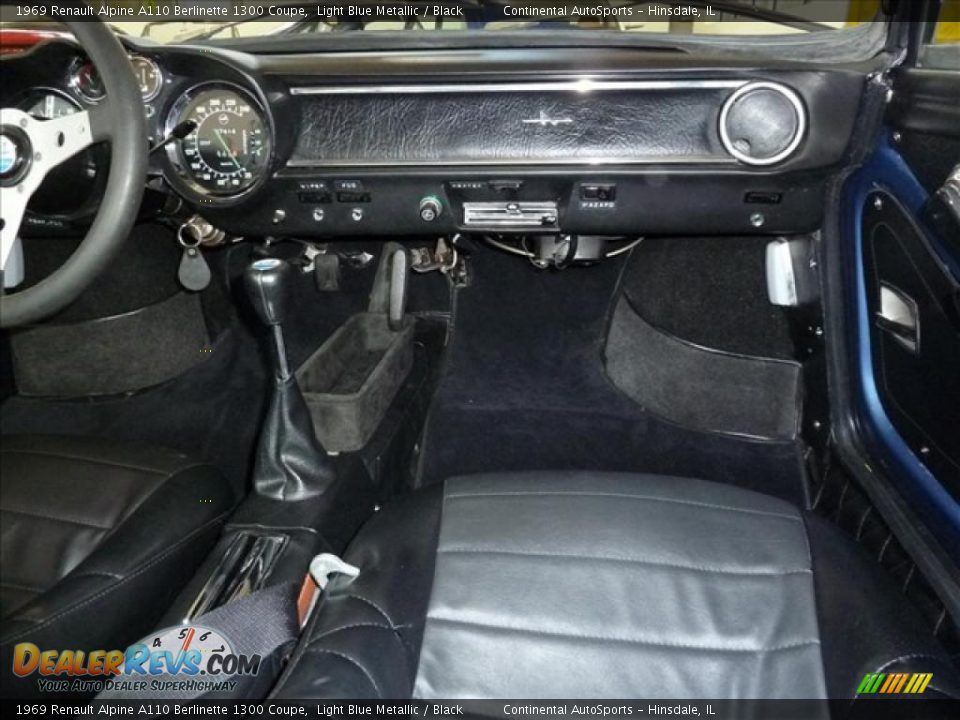 Black Interior - 1969 Renault Alpine A110 Berlinette 1300 Coupe Photo #20