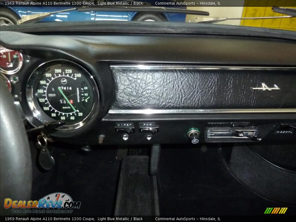 Black Interior - 1969 Renault Alpine A110 Berlinette 1300 Coupe Photo #21