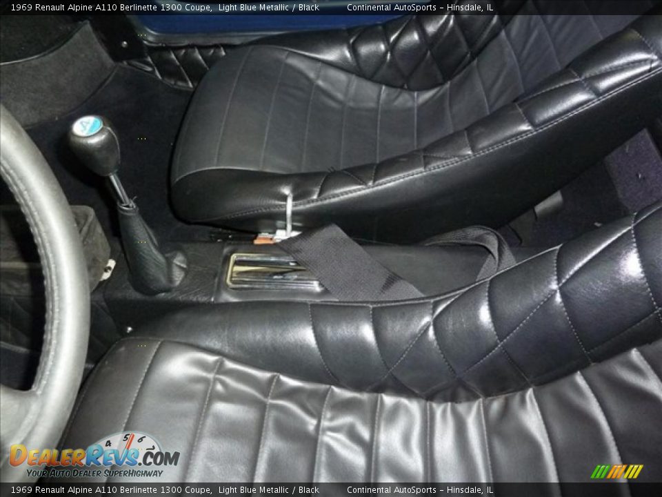 Black Interior - 1969 Renault Alpine A110 Berlinette 1300 Coupe Photo #23