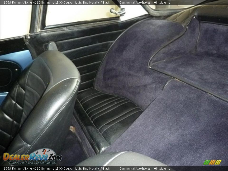 Black Interior - 1969 Renault Alpine A110 Berlinette 1300 Coupe Photo #24