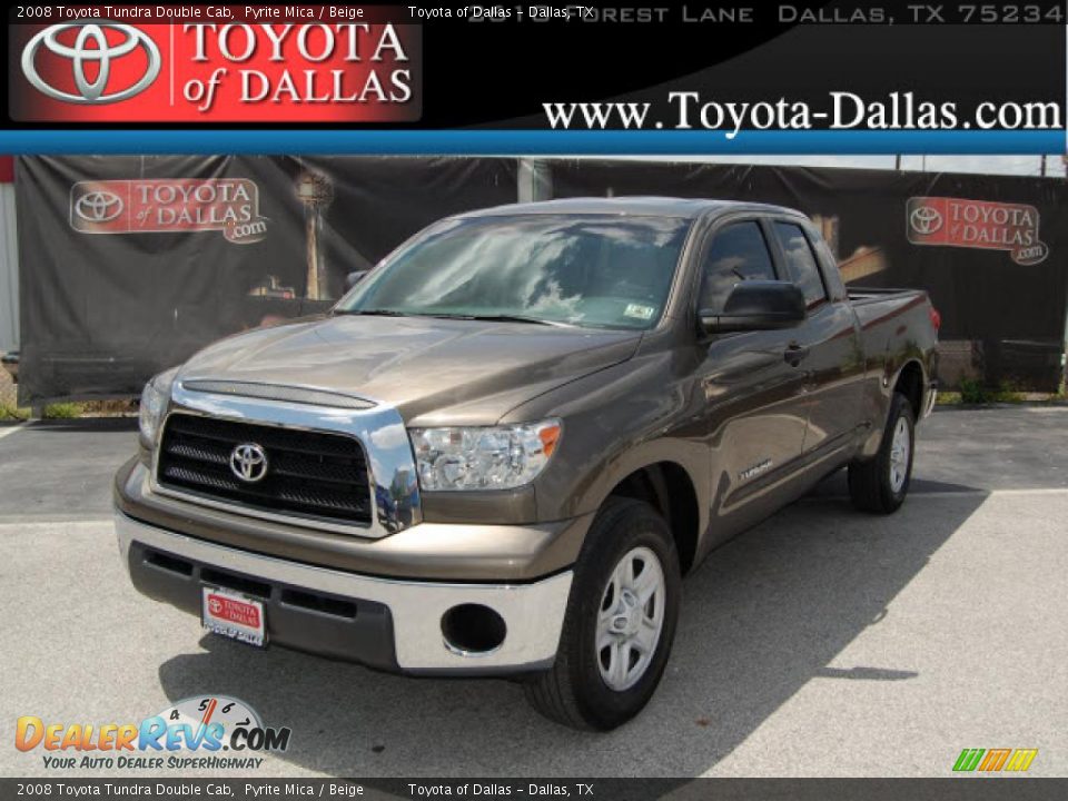 2008 Toyota Tundra Double Cab Pyrite Mica / Beige Photo #1