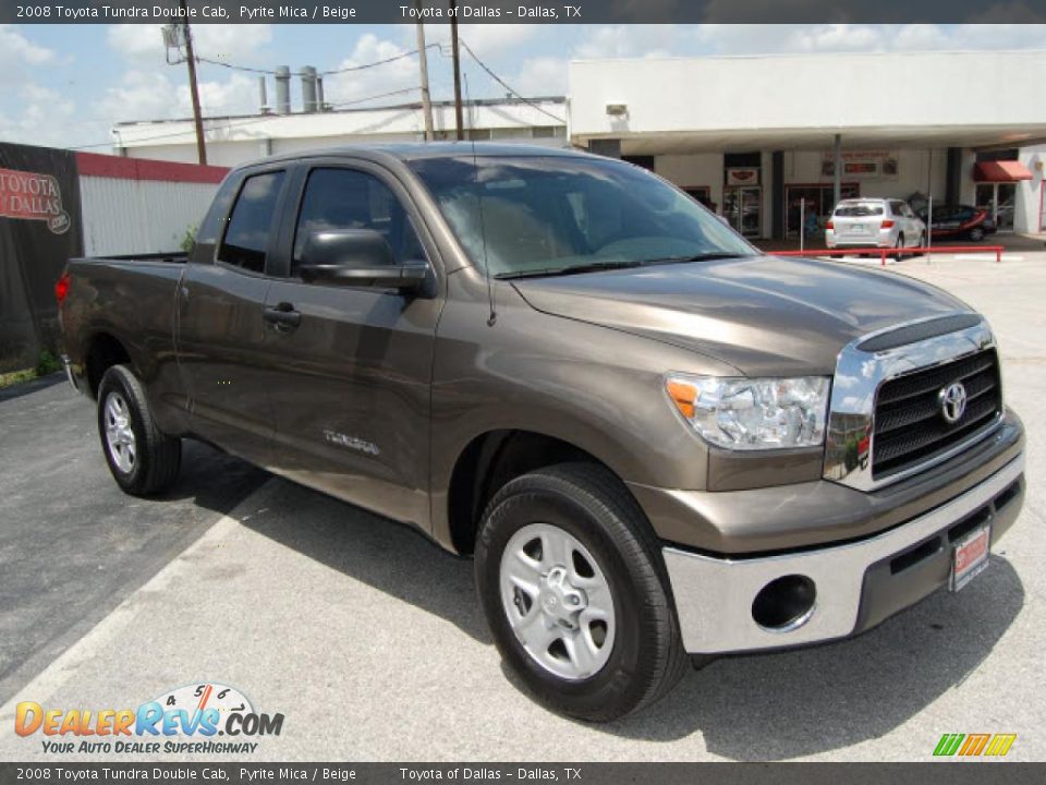 2008 Toyota Tundra Double Cab Pyrite Mica / Beige Photo #3