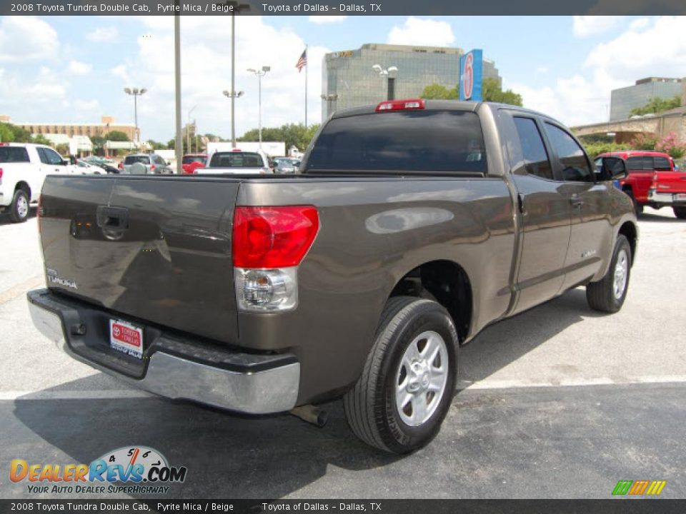 2008 Toyota Tundra Double Cab Pyrite Mica / Beige Photo #5