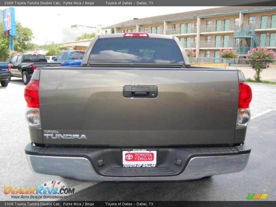 2008 Toyota Tundra Double Cab Pyrite Mica / Beige Photo #6