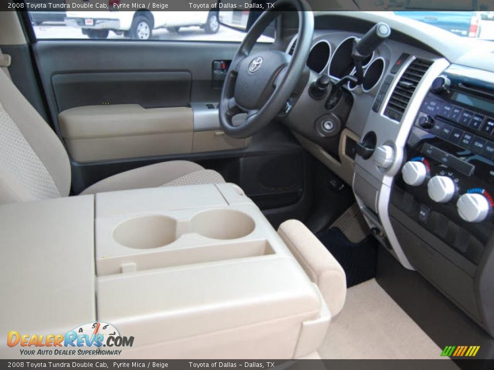 2008 Toyota Tundra Double Cab Pyrite Mica / Beige Photo #9