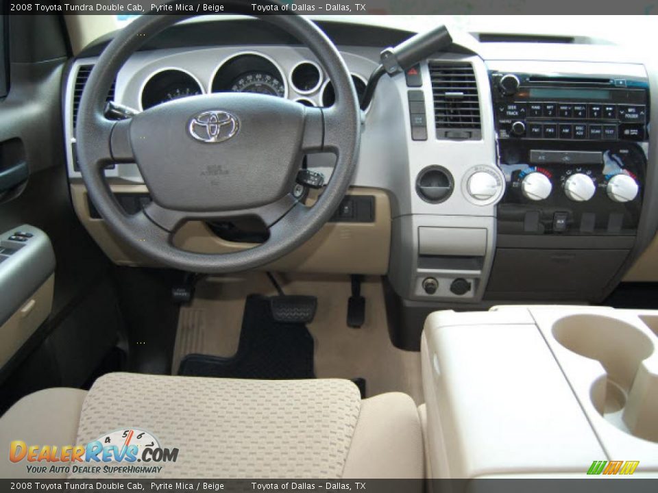 2008 Toyota Tundra Double Cab Pyrite Mica / Beige Photo #15