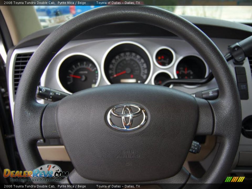 2008 Toyota Tundra Double Cab Pyrite Mica / Beige Photo #17