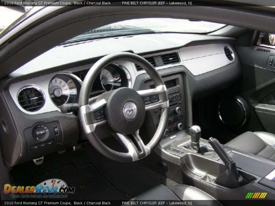 2010 Ford Mustang GT Premium Coupe Black / Charcoal Black Photo #7