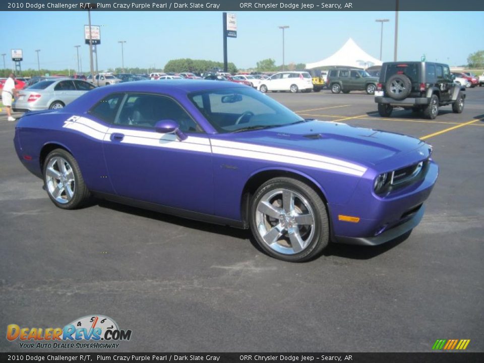 2010 Dodge Challenger R/T Plum Crazy Purple Pearl / Dark Slate Gray Photo #3
