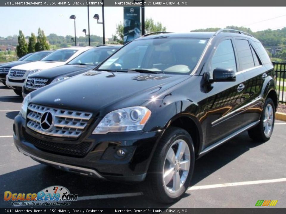 2011 Mercedes-Benz ML 350 4Matic Black / Cashmere Photo #1