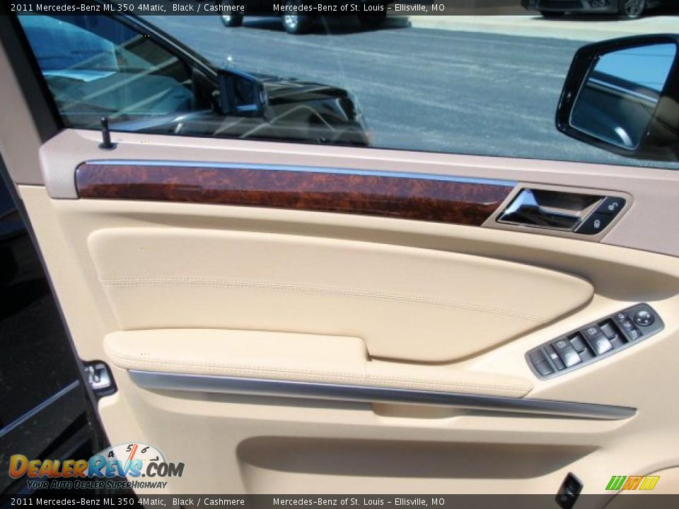 2011 Mercedes-Benz ML 350 4Matic Black / Cashmere Photo #9