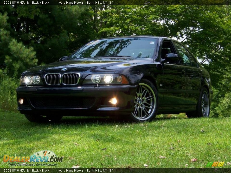 2002 BMW M5 Jet Black / Black Photo #1