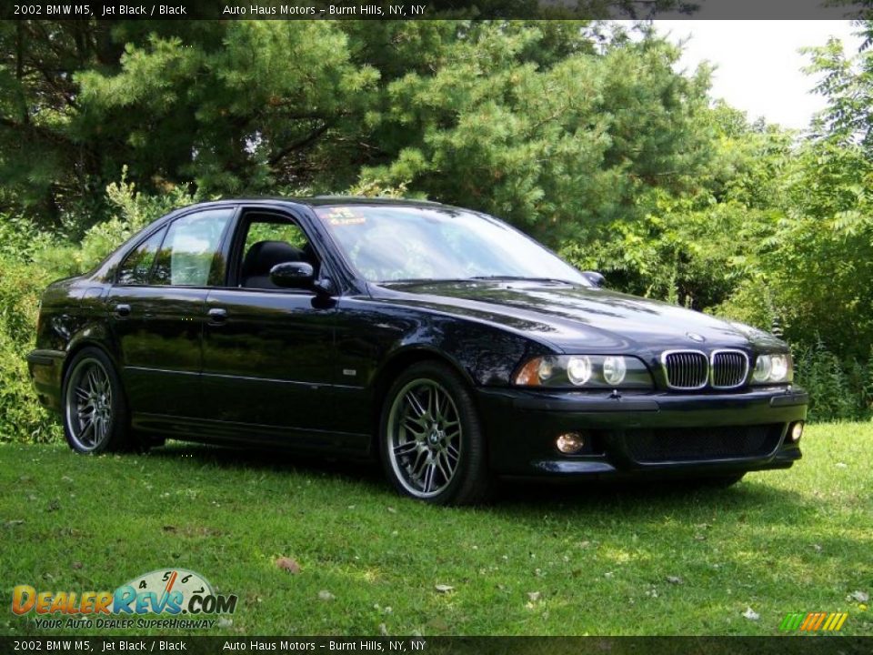 2002 BMW M5 Jet Black / Black Photo #3