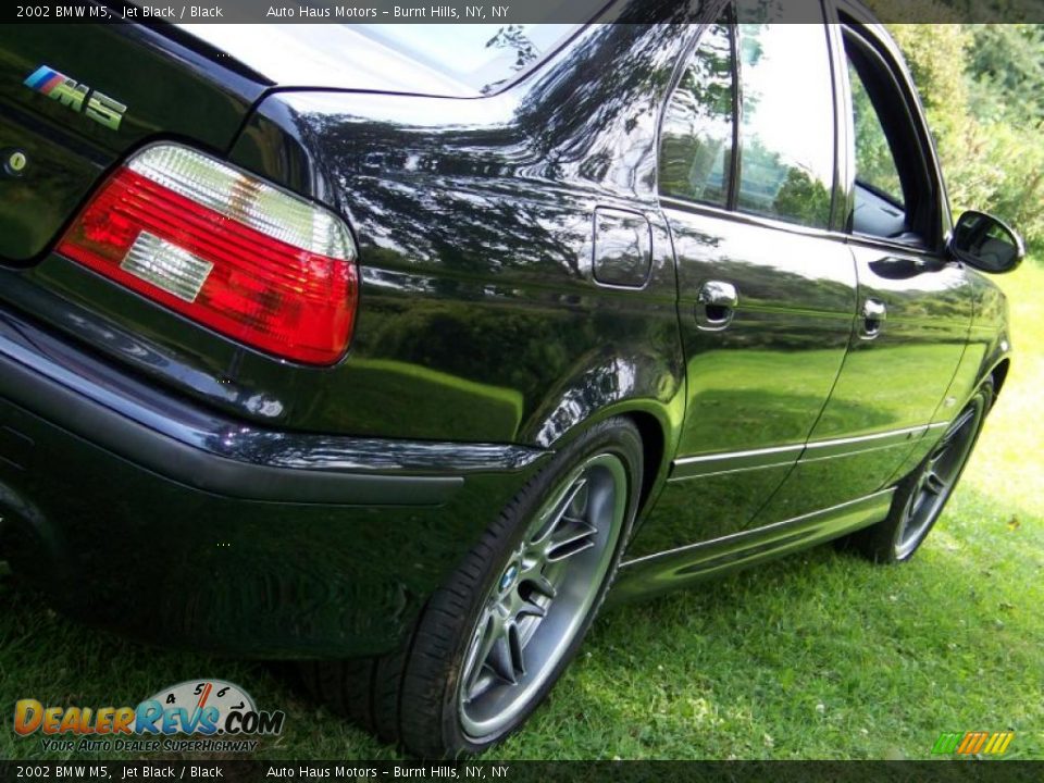 2002 BMW M5 Jet Black / Black Photo #13