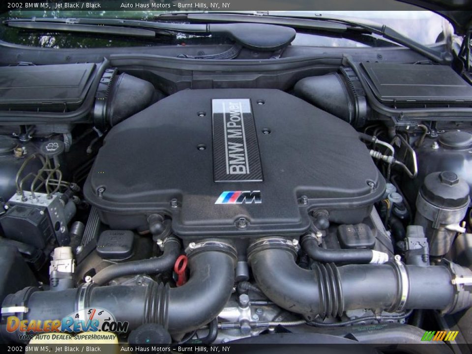 2002 BMW M5 Jet Black / Black Photo #16