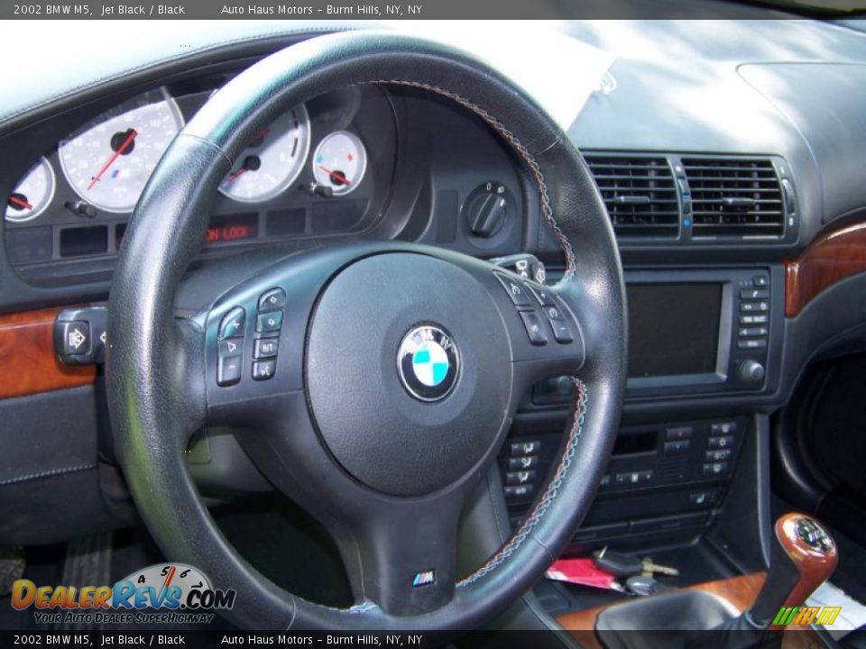 2002 BMW M5 Jet Black / Black Photo #21