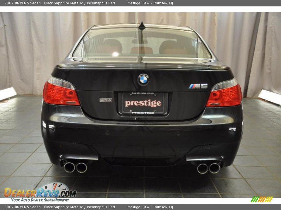 2007 BMW M5 Sedan Black Sapphire Metallic / Indianapolis Red Photo #3