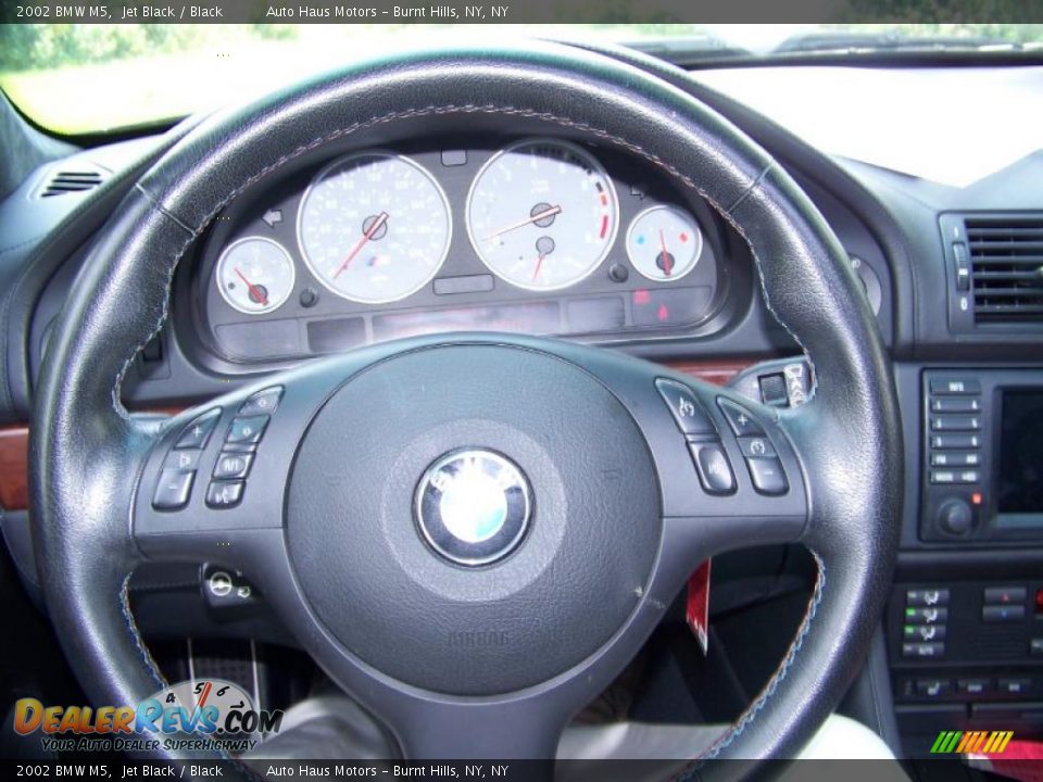 2002 BMW M5 Jet Black / Black Photo #23