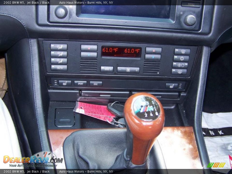 2002 BMW M5 Jet Black / Black Photo #26