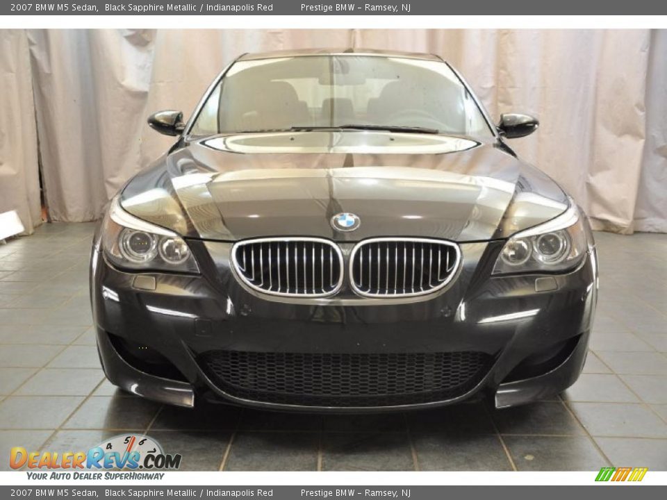 2007 BMW M5 Sedan Black Sapphire Metallic / Indianapolis Red Photo #6