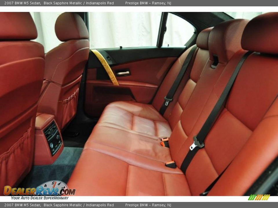 2007 BMW M5 Sedan Black Sapphire Metallic / Indianapolis Red Photo #9