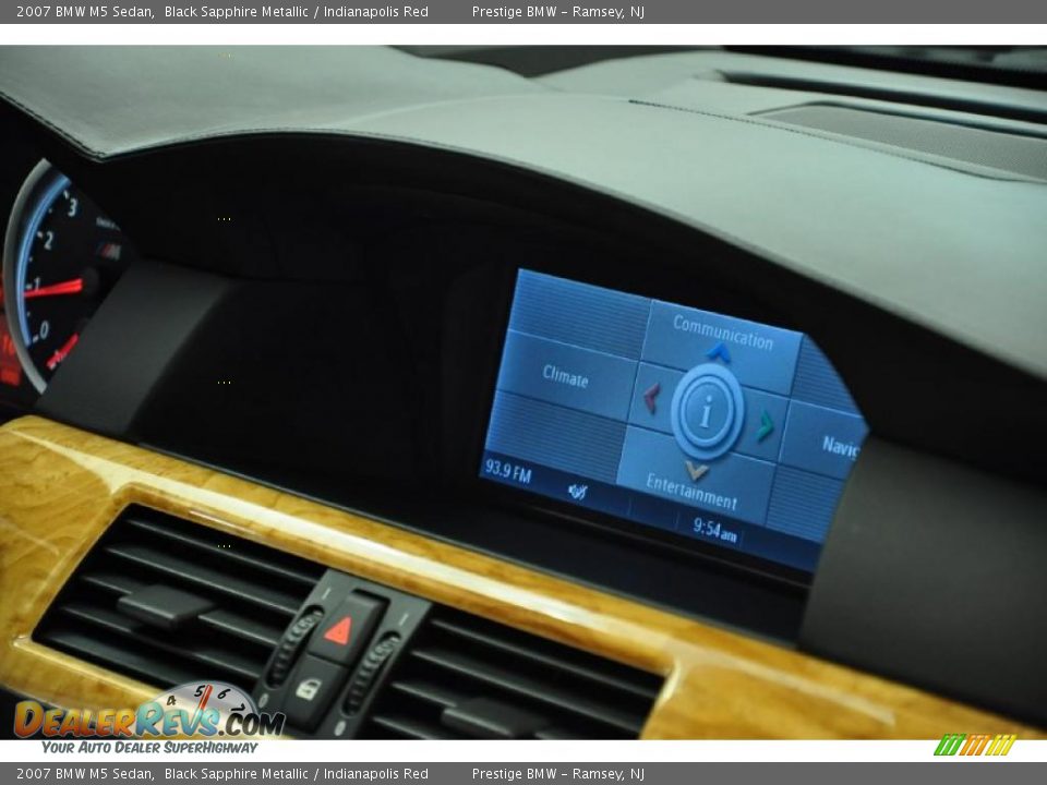 2007 BMW M5 Sedan Black Sapphire Metallic / Indianapolis Red Photo #13