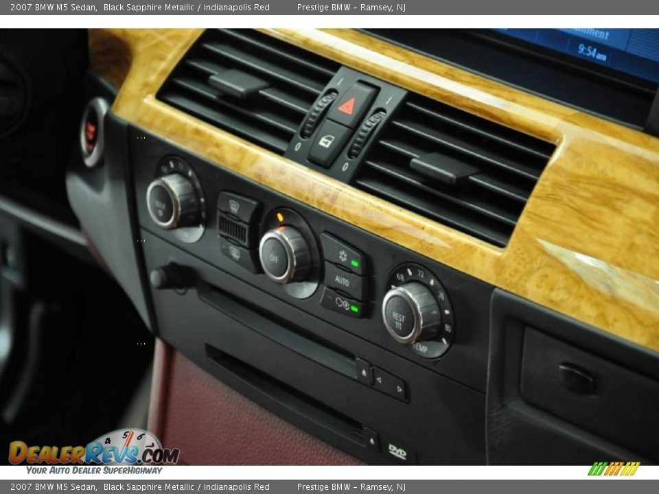 2007 BMW M5 Sedan Black Sapphire Metallic / Indianapolis Red Photo #14