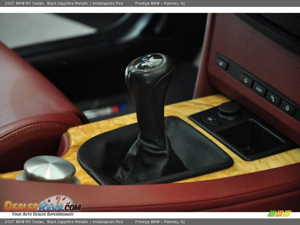 2007 BMW M5 Sedan Black Sapphire Metallic / Indianapolis Red Photo #15
