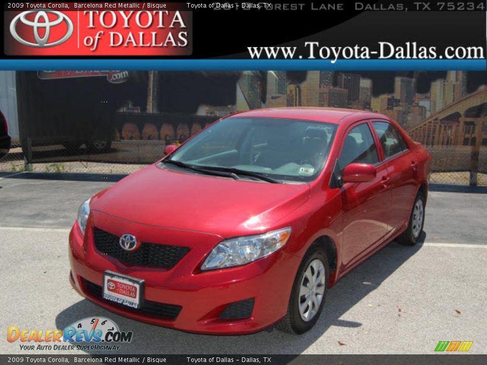 2009 Toyota Corolla Barcelona Red Metallic / Bisque Photo #1