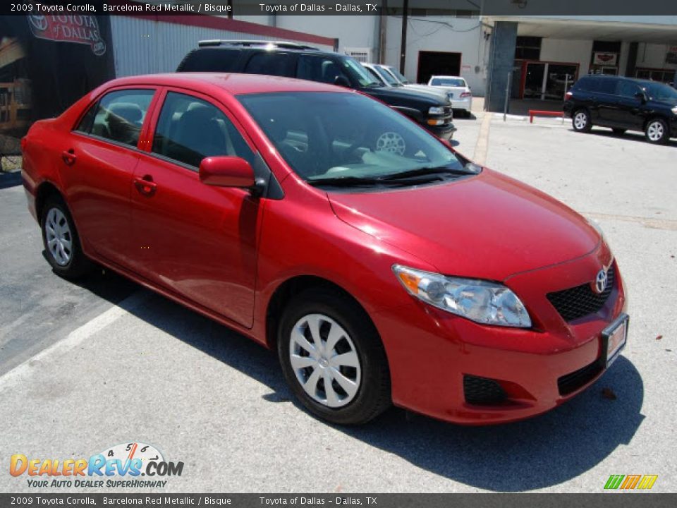 2009 Toyota Corolla Barcelona Red Metallic / Bisque Photo #3