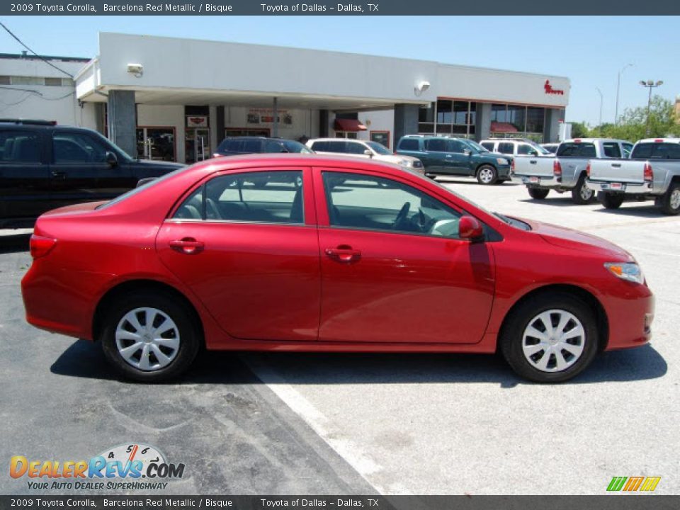 2009 Toyota Corolla Barcelona Red Metallic / Bisque Photo #4