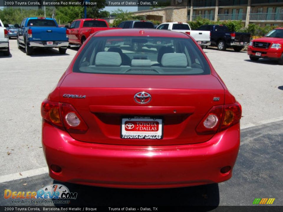 2009 Toyota Corolla Barcelona Red Metallic / Bisque Photo #6