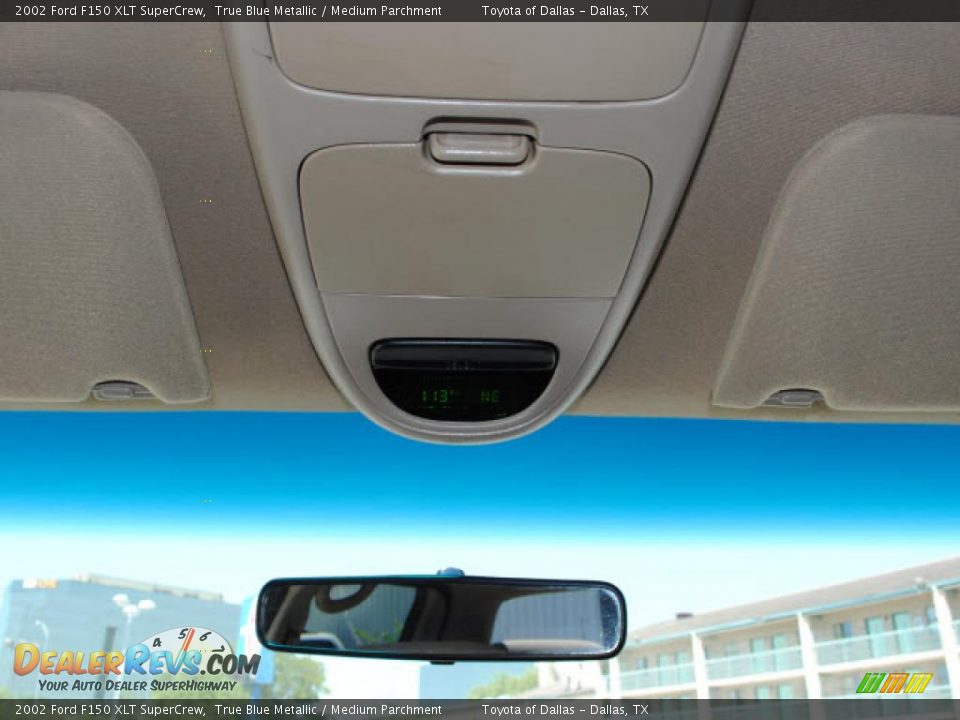 2002 Ford F150 XLT SuperCrew True Blue Metallic / Medium Parchment Photo #20