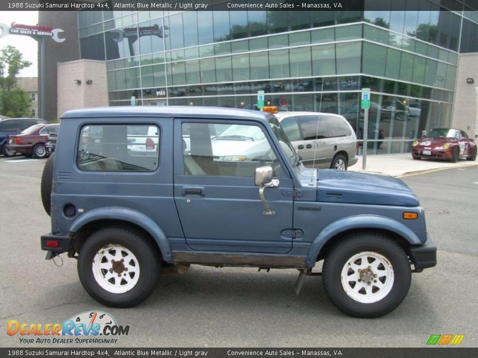 1988 Suzuki Samurai Hardtop 4x4 Atlantic Blue Metallic / Light gray Photo #1