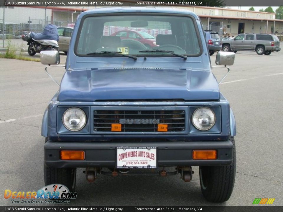 1988 Suzuki Samurai Hardtop 4x4 Atlantic Blue Metallic / Light gray Photo #3