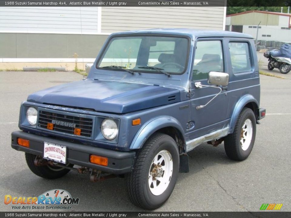 1988 Suzuki Samurai Hardtop 4x4 Atlantic Blue Metallic / Light gray Photo #4