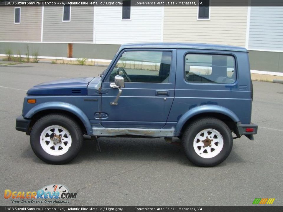 1988 Suzuki Samurai Hardtop 4x4 Atlantic Blue Metallic / Light gray Photo #5