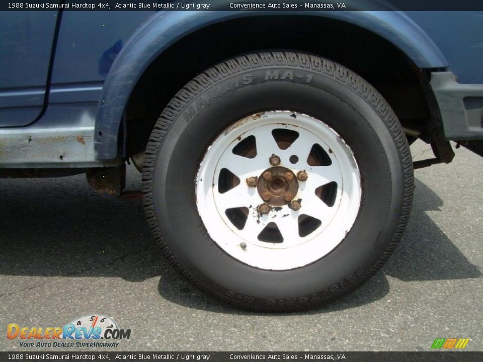 1988 Suzuki Samurai Hardtop 4x4 Atlantic Blue Metallic / Light gray Photo #9
