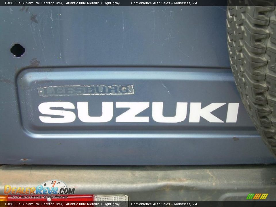 1988 Suzuki Samurai Hardtop 4x4 Atlantic Blue Metallic / Light gray Photo #10