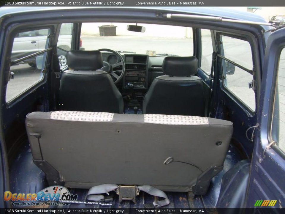 1988 Suzuki Samurai Hardtop 4x4 Atlantic Blue Metallic / Light gray Photo #16