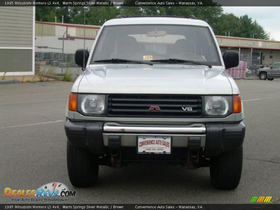 1995 Mitsubishi Montero LS 4x4 Warm Springs Silver Metallic / Brown Photo #3