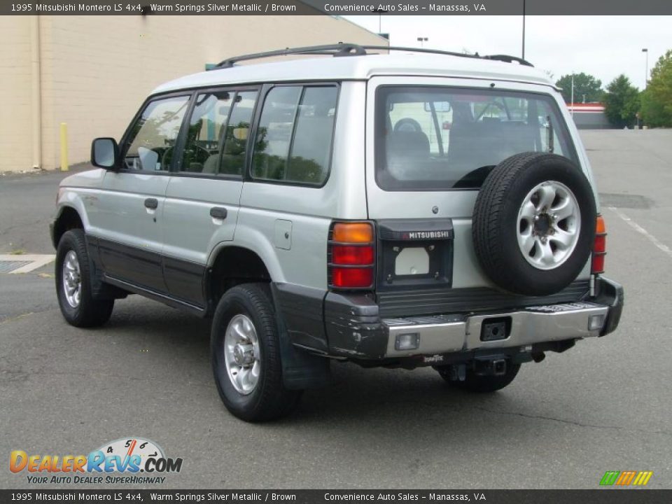 1995 Mitsubishi Montero LS 4x4 Warm Springs Silver Metallic / Brown Photo #6