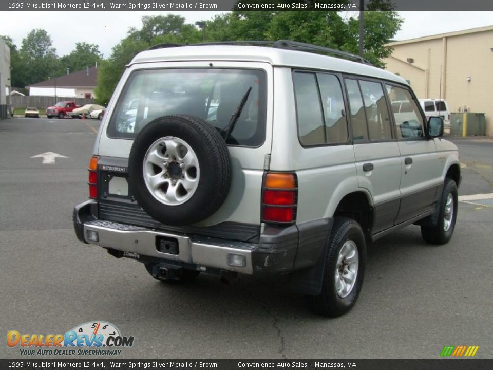 1995 Mitsubishi Montero LS 4x4 Warm Springs Silver Metallic / Brown Photo #8