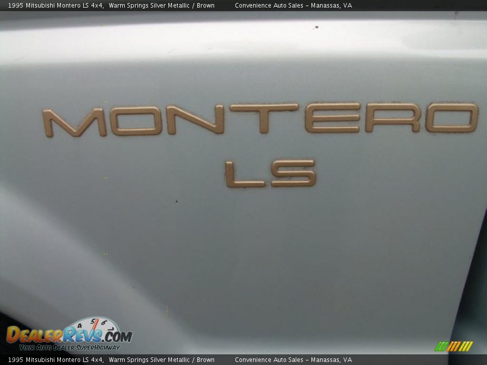 1995 Mitsubishi Montero LS 4x4 Warm Springs Silver Metallic / Brown Photo #9