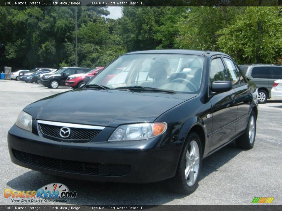 2003 Mazda Protege LX Black Mica / Beige Photo #1