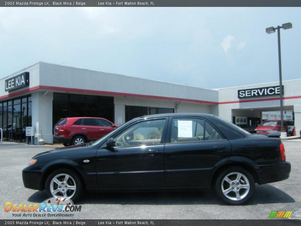2003 Mazda Protege LX Black Mica / Beige Photo #2