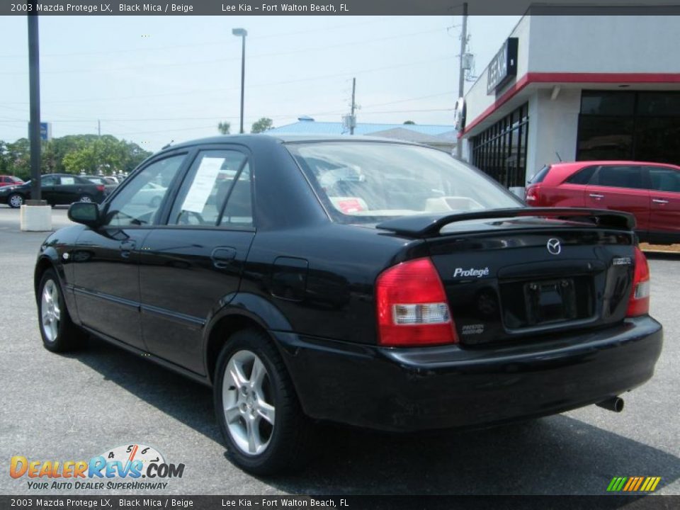 2003 Mazda Protege LX Black Mica / Beige Photo #3